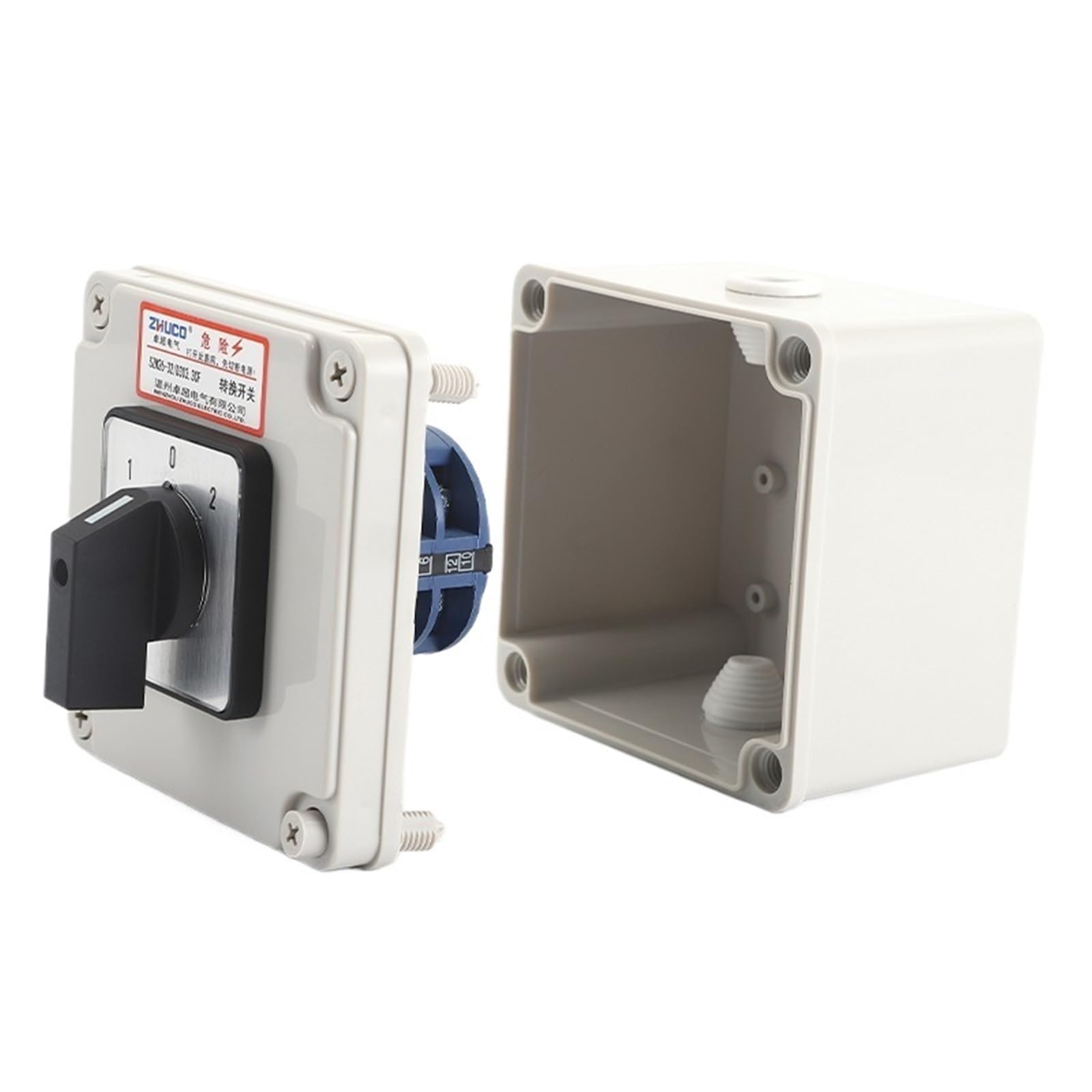 Interruptor de leva de cambio universal SZW26 de 32A y 3 posiciones con caja 2