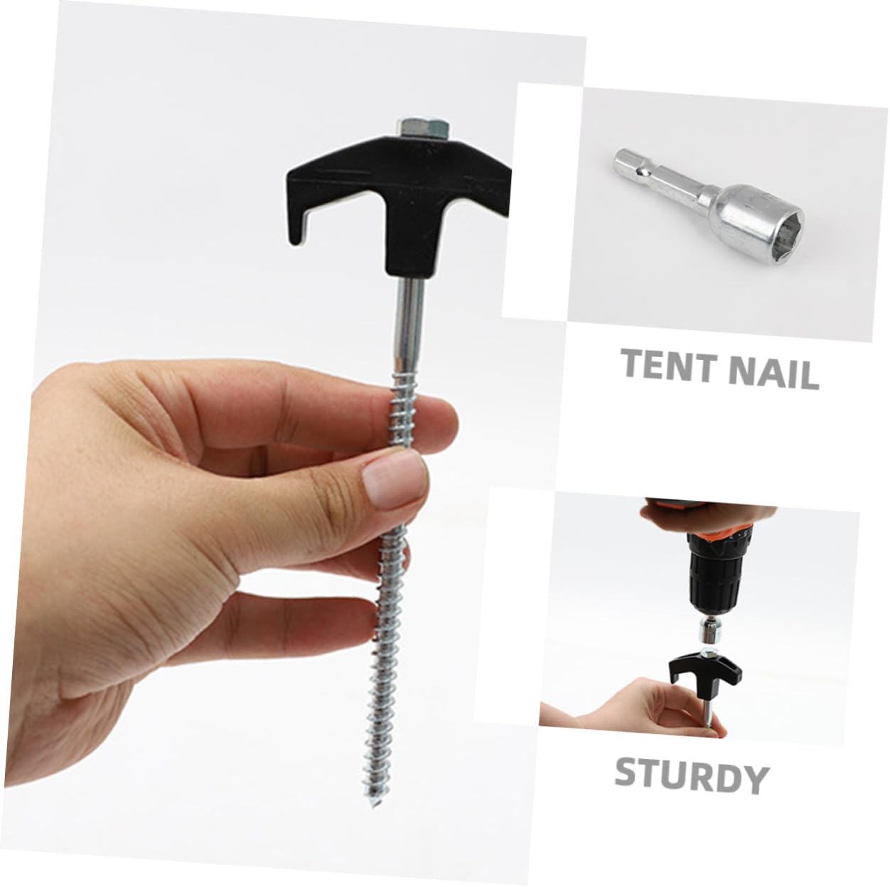 BESTYASH Steel Tent Stakes and Ground Anchors Heavy Duty 22pcs Set for Camping and Outdoor Shelter Wind-Resistant Garden Stakes with Portable Steel Pegs for Hiking and Tent Securing