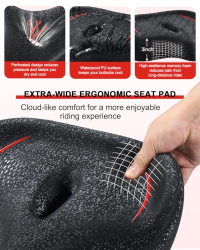 Oversized Dual Shock Bike Saddle