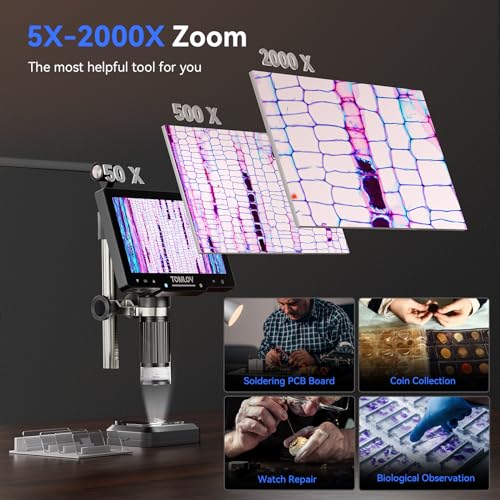 Tomlov DM801 2024 New Dm501S 2K Flexible Arm Digital Microscope thumb #7