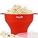 iheyfill Popcorn Popper, micro-ondes de silicone bol pliable, Popcorn Maker Avec Poignées
