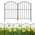 Fenceguru Decorative Garden Fence 10 Panels, 16.25 in (H) x 11.83 inch (L) Rustproof Metal Wire Animal Barrier Fence for Rabbit Dog, Garden Fence Border for Yard & Patio Outdoor Landscape Decor