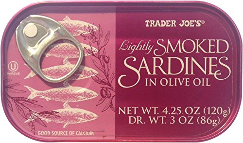 Trader Joe's Lightly Smoked Sardines In Olive Oil - 6 Pack #TOP1