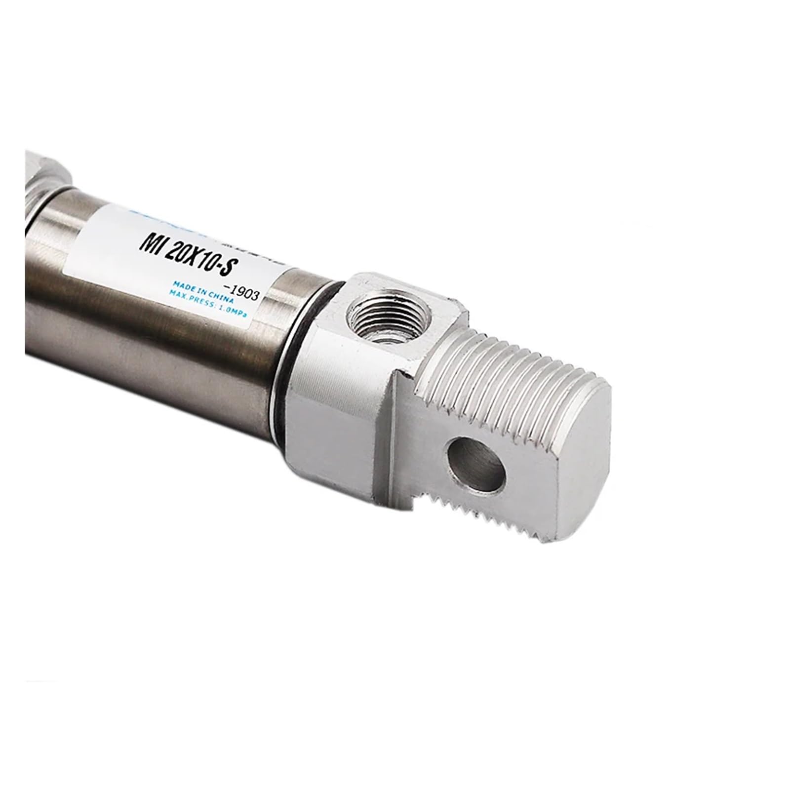 Edelstahl magnetischer leiser Doppelwirk Klein Pneumatikzylinder | MI-Serie, 1,0 MPa Maximaldruck, Mehrhubbereich, kompaktes Positionierungszylinderteil(Storke 150,Bore 25)