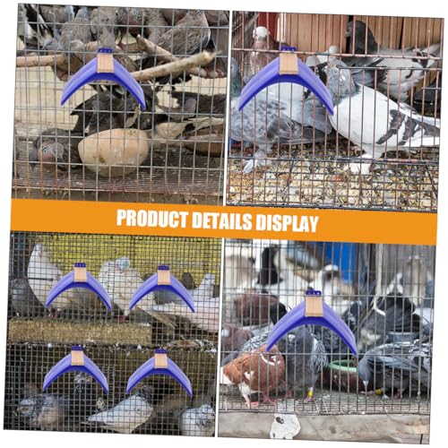 BEBEMOKO 10pcs Pigeon Standing Rack Parrot Toy Bird Playground Pigeon Toy Perch Pigeon Roosting Holder Playing Toy for Parrot Horse Bird Toy Bird Cage Toy Parrot Stand Parrot Pet Toy Blue
