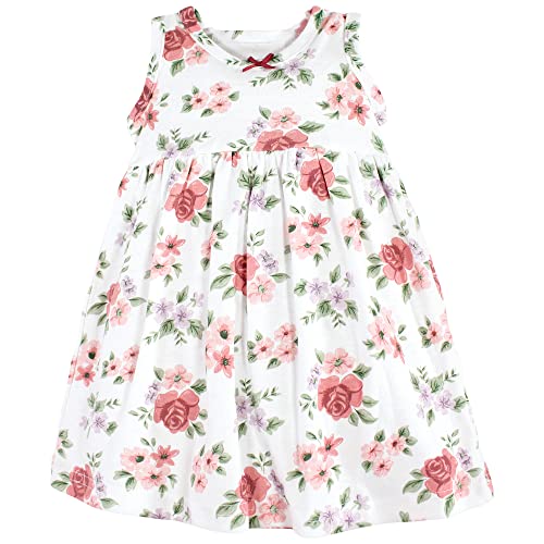Image of Hudson Baby Girls' Cotton Dress and Cardigan Set