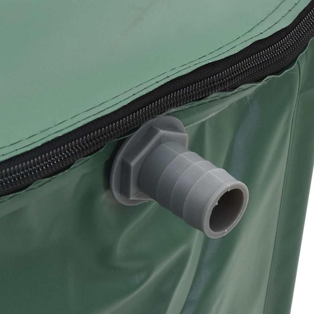 Barilotto pieghevole per acqua piovana 1250 l con rubinetto, serbatoio in PVC e rete anticorrosione, ingresso e uscita filtrati per raccogliere l'acqua pulita, pieghevole per una facile conservazione