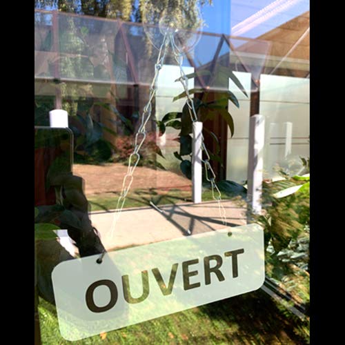Signalétique.biz France - Enseigne a Suspendre de Signalisation Pour Commerces Hôtels Restaurants - Ne pas Déranger - PVC 1,5 mm avec Ventouse et Chainette Inclus