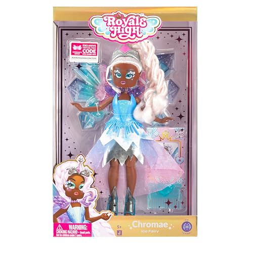 Image of Royale High 9 inch Fashion Doll - Ice Fairy, Wave 1, Series 1 Doll - Fairy Journal, Comb, and Virtual Item Code Included - Ages 5+