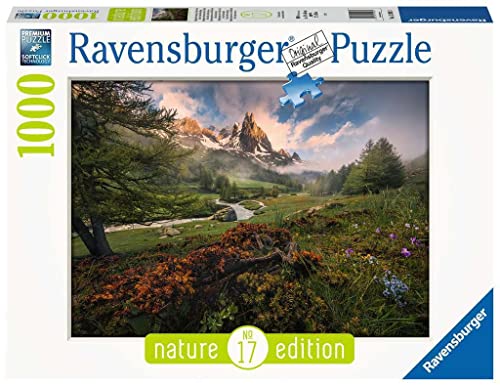 Ravensburger - Puzzle Atmosfera Pittoresca Nella Vallée De La Clarée, Alpi Francesi, Collezione Nature Edition, 1000 Pezzi, Idea Regalo, Per Lei O Lui