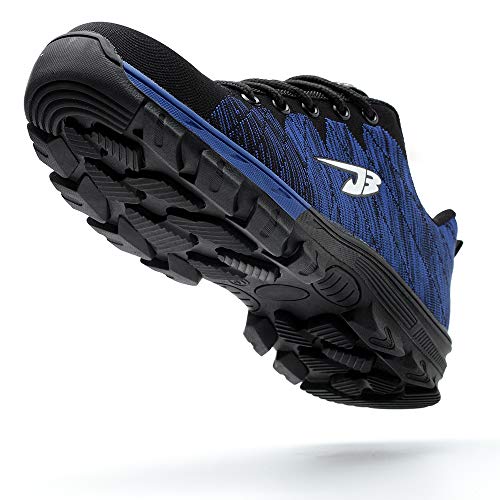Work Safety Shoes Puncture Proofed Footwear Steel Toe Shoes men，Safety Shoes for Men and Women (Men 13 M US, BLUE) - Thumbnail 3