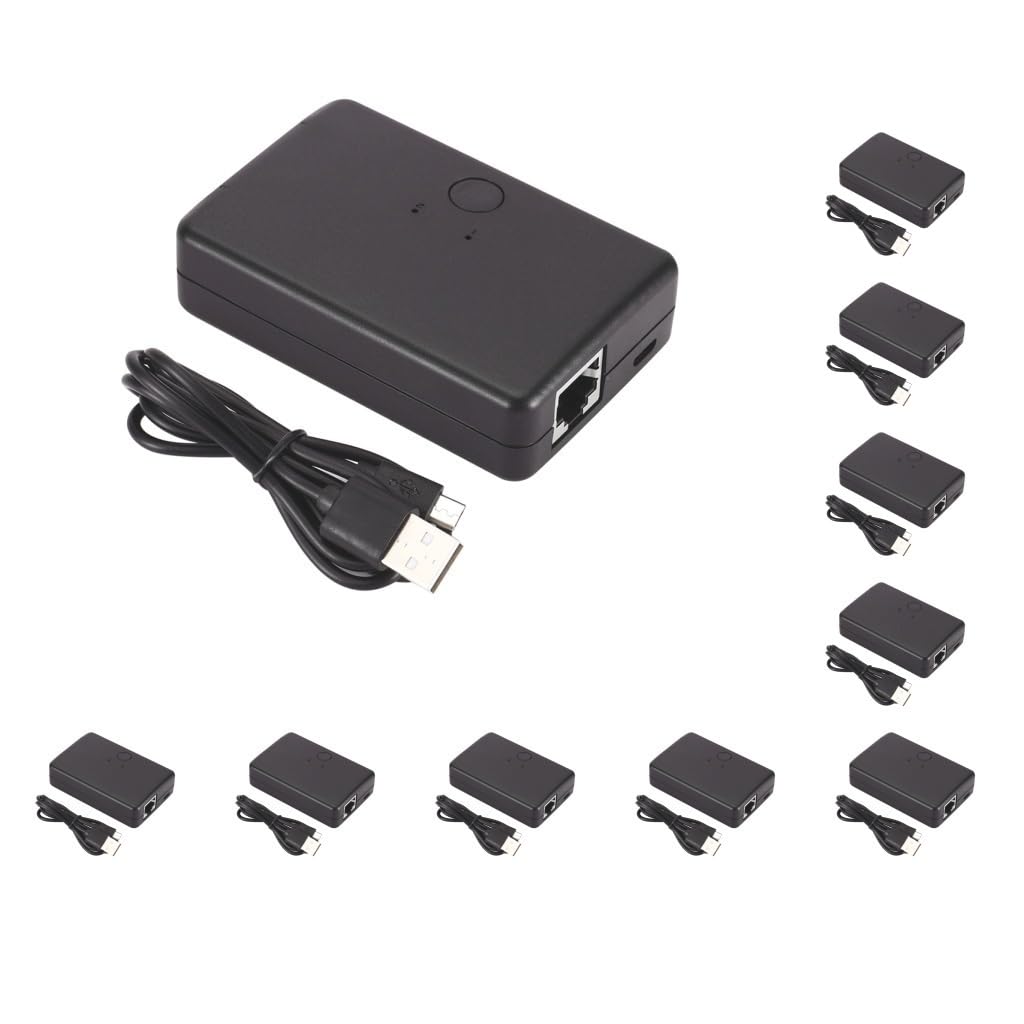 10 set di 2 porte Lan Hub interruttore di rete Ethernet adattatore splitter per computer