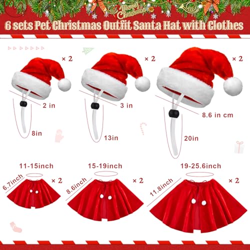 Weewooday 12 Piezas Disfraz Navidad para Mascotas miniatura 2