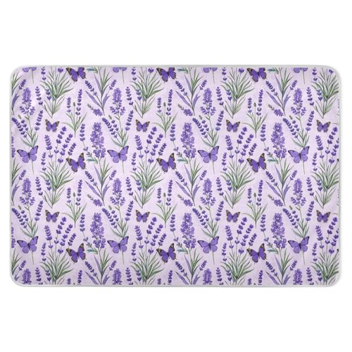 Purple Lavender with Butterflies Potty Training Pee Pad Highly Absorbent Baby Diaper Changing Pad Changing Pee Mats for Kids Bedwetting , 52