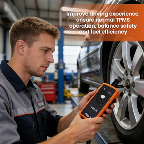 Sakerplus Tire Pressure Monitoring System Reset Tool, One-Button TPMS Relearn Tool for Universal Compatibility with Most 2007+ Vehicles, Compact Diagnostic Scanner for Accurate Sensor Activation - Image 6