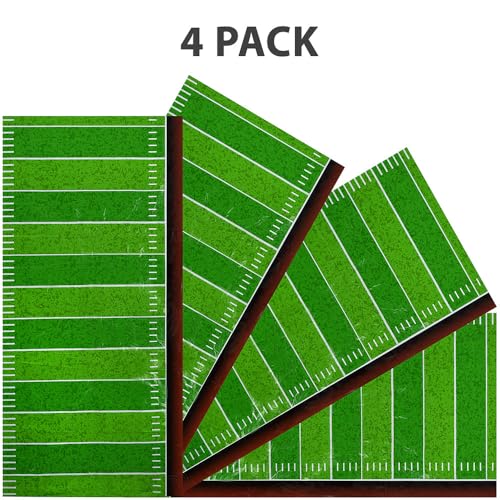 Hammont Football Party Supplies Snack Cups - 84 Oz Foot Ball Disposable Paper Bucket Ideal for Tailgate Parties, Family Dinner and Sports Event (8 Pack)