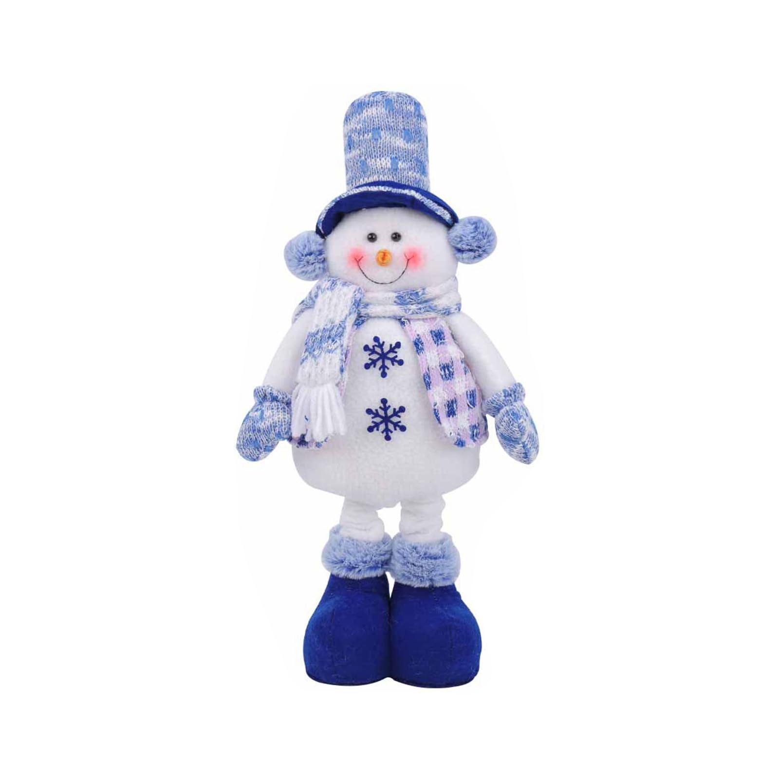 KAQNTUD Stretchy Santa Claus Figure, Christmas Decoration, Stuffed Plush Doll, Height Adjustable, for Living Room, Bedroom, Holiday, Party, Kid-Friendly, Festival, Crafts