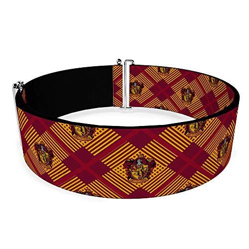 Buckle-Down Belt Women's Cinch Harry Potter Gryffindor Crest Plaid Reds Gold Available In Adjustable Sizes2