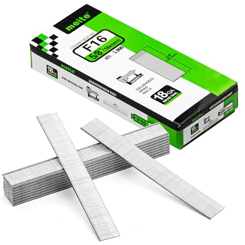Image of meite 18 Gauge Brad Nails, 5 /8 Inch 18GA Brad Nails(1 Case - 28 Boxes) | Galvanized Nails for Pneumatic, Electric Brad Nailer Gun