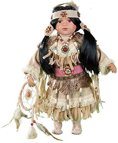 16" Collectible Native American Indian Porcelain Doll (AYASIA) D16665