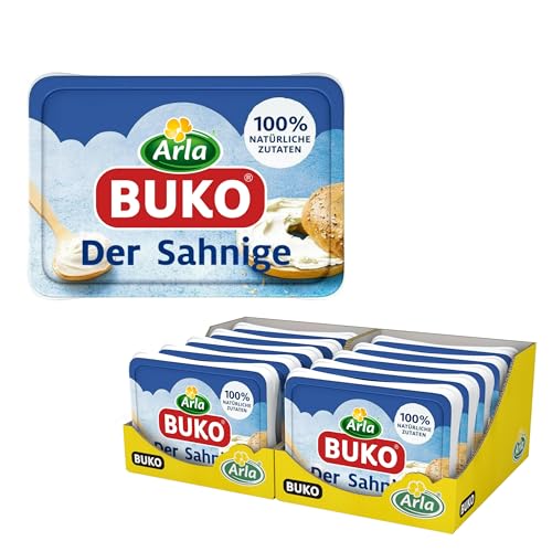 Arla Buko Der Sahnige Frischkäse | 10x 200g | 100% natürliche Zutaten | Ohne Konservierungsstoffe, Verdickungsmittel und Geschmacksverstärker