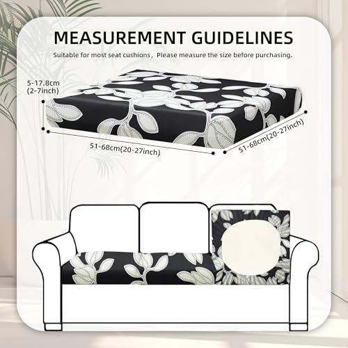 Image of BIETYONE 8Pcs Stretch Patio Cushion Covers,Outdoor Couch Covers Replacement,Outdoor Couch & Sofa Slipcovers,for Patio Furniture Cushion Covers,Washable Reusable urniture Protector(Patch,8PCS)