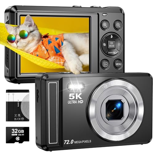 Amazon | デジカメ 5K 7200万画素 AFオートフォーカス デジタルカメラ