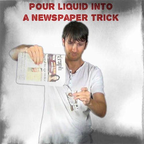 MilesMagic Magician's Appearing And Disappearing Liquid from Newspaper Gimmick Prop Magic Trick, Multicolor - Image 3