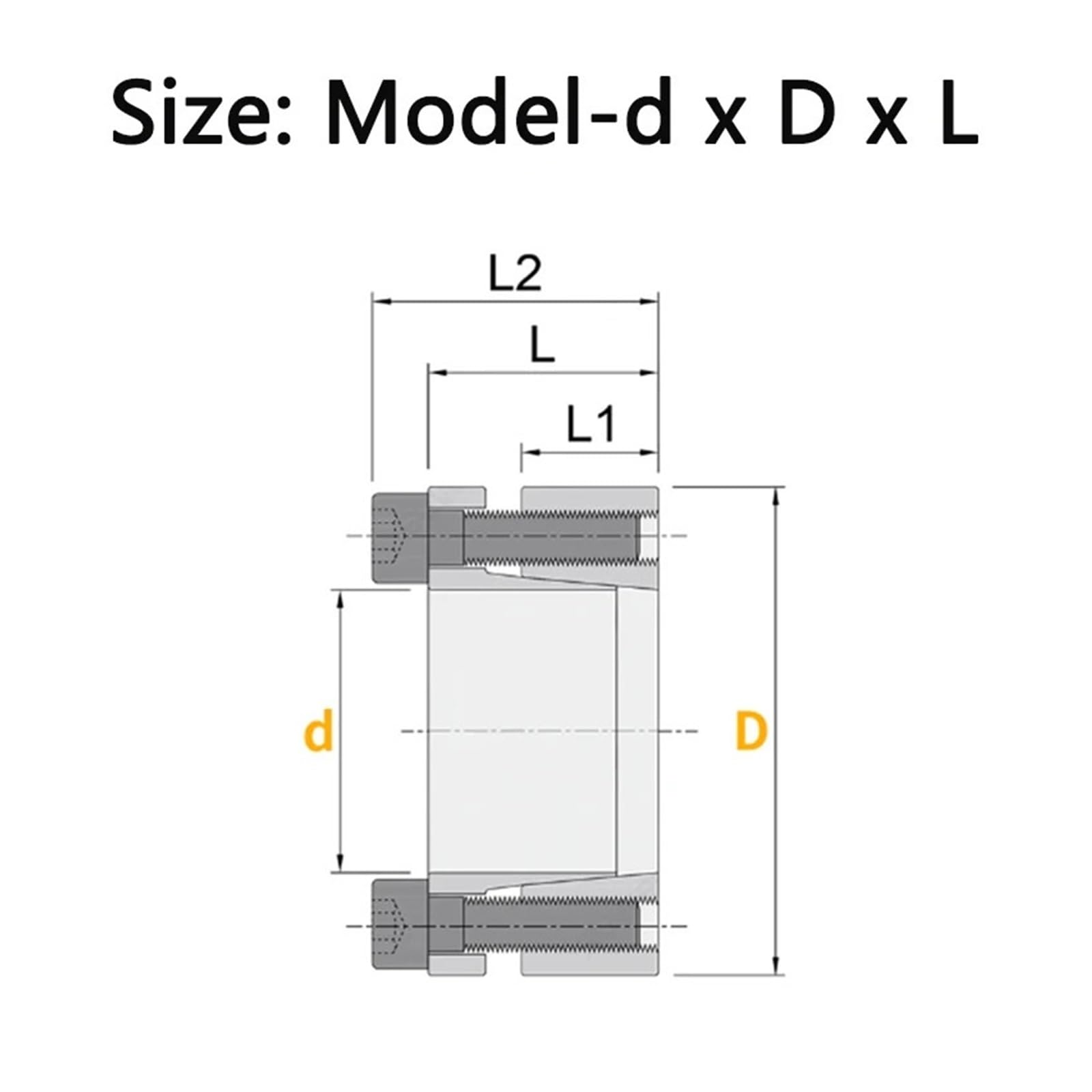 Douille d'extension Couplage 1 unité STK135 connexion de moyeu sans clé axe tension dispositif montage verrouillage manchon expansion couplage diaphragme disque ID 18-65 mm (STK135-32x60x31mm)