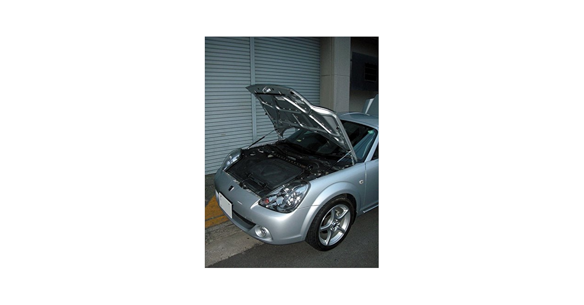 Amazon | MR-S ZZW30 ボンネットダンパー フロント シルバー