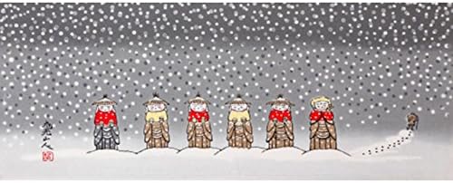 Asa no Ha Art Tenugui-Seasonal Tradition-1 Folk Tale Kasa Jizo