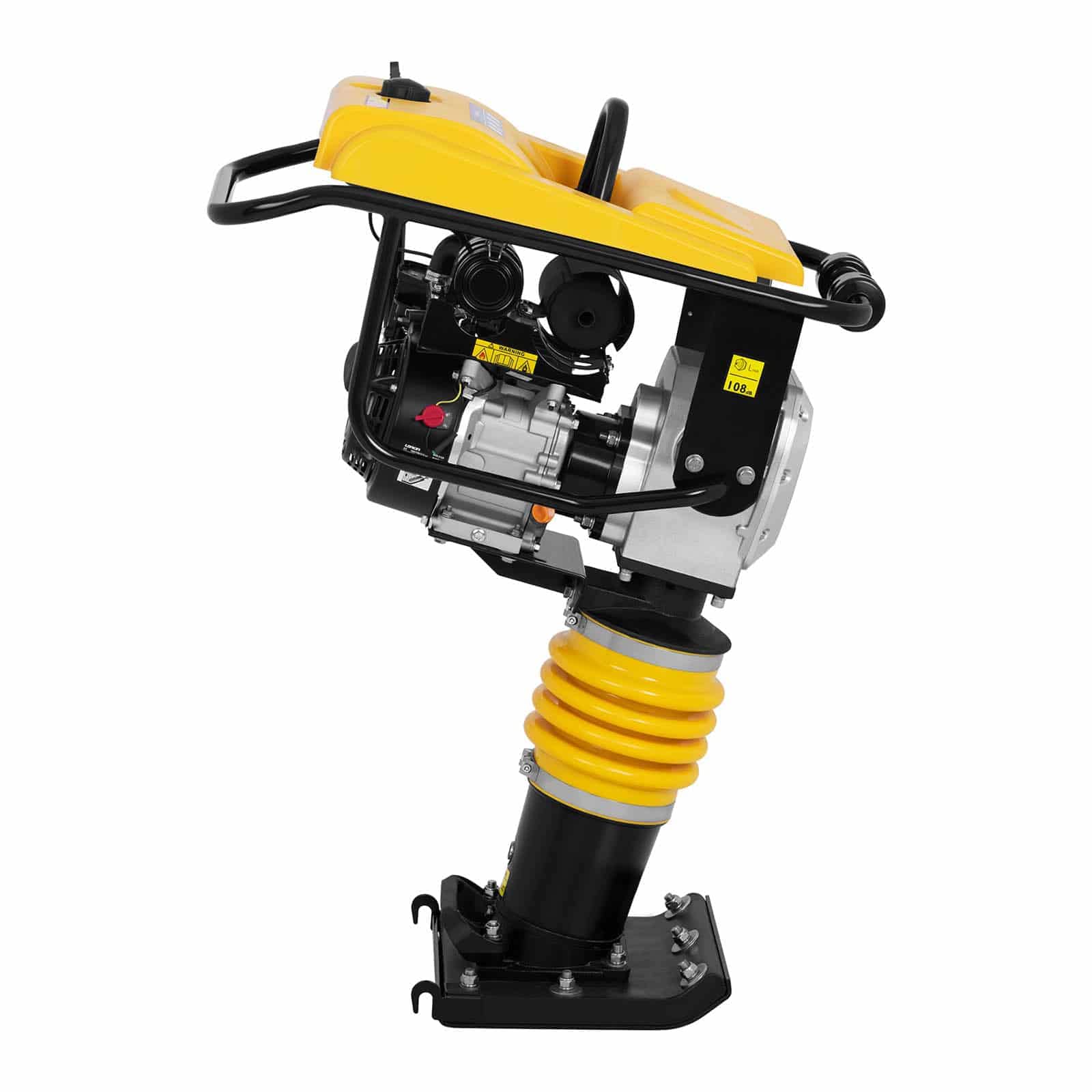 MSW Costipatore Terreno Compattatore Vibrante MSW-TRAM10 (34,5 x 28,5 cm,10 kN, 450-650 VPM, 108 dB)