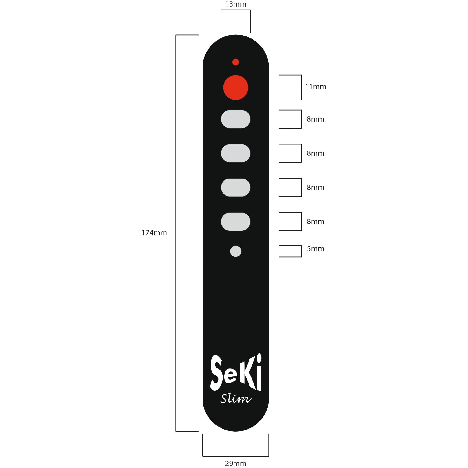 Remote Control SEKI SLIM Blue For Seniors - Universal - Big Buttons - Foto 8