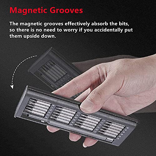 24 In 1 Precision Screwdriver Set, Multifunction Magnetic Driver Bit Set, Pocket Screwdriver Tool Set, Mini Screwdriver Kit, Repair Tool Kit For Electronics, Tablet, Cellphone #TOP3