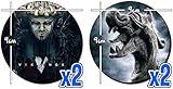  MasTazas Vikings Ivar The Boneless Alex Høgh Andersen Untersetzer x4 Coasters