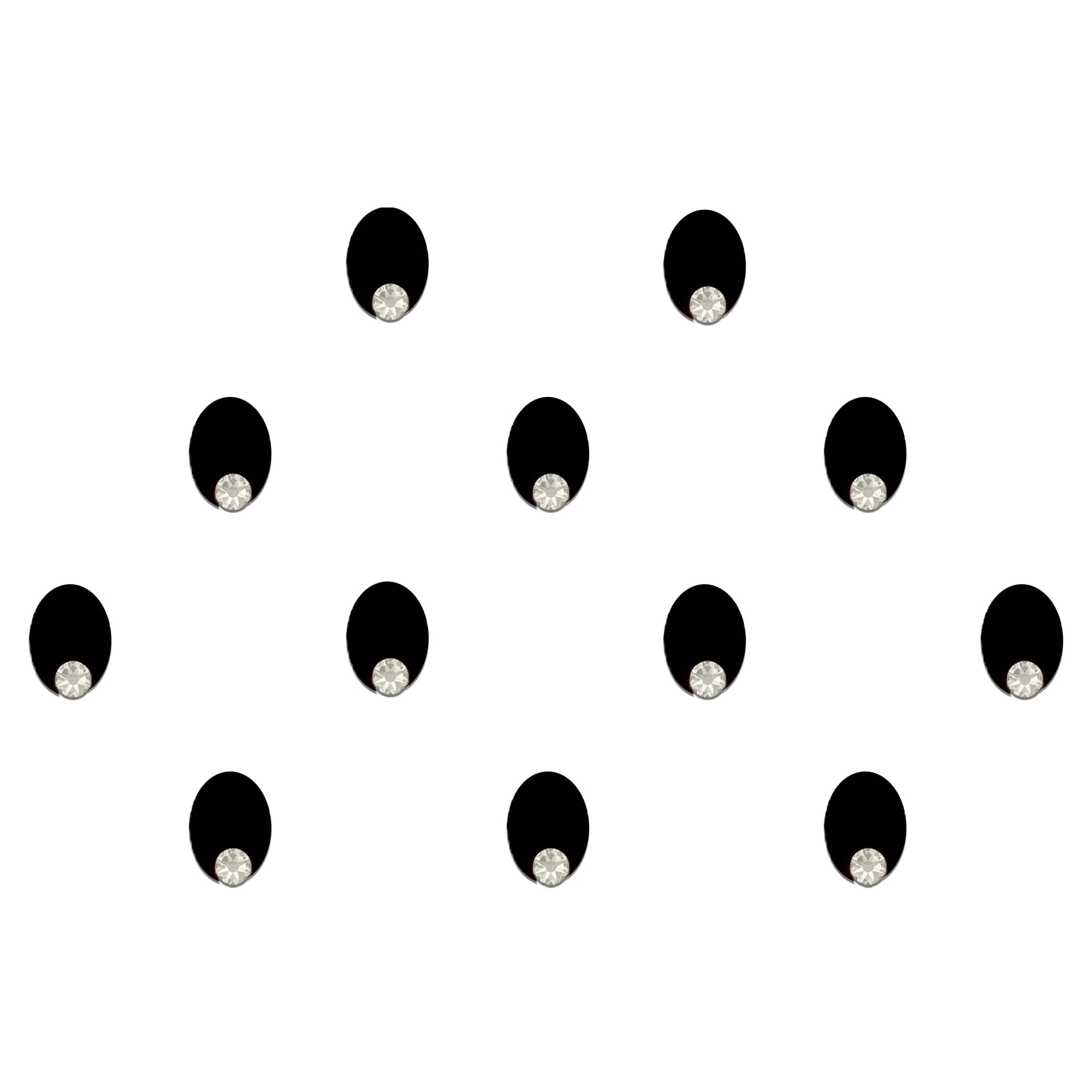 Comet Busters Black Oval Bindi for Women with Single Stone (9mm) (BIN1454)-image-22
