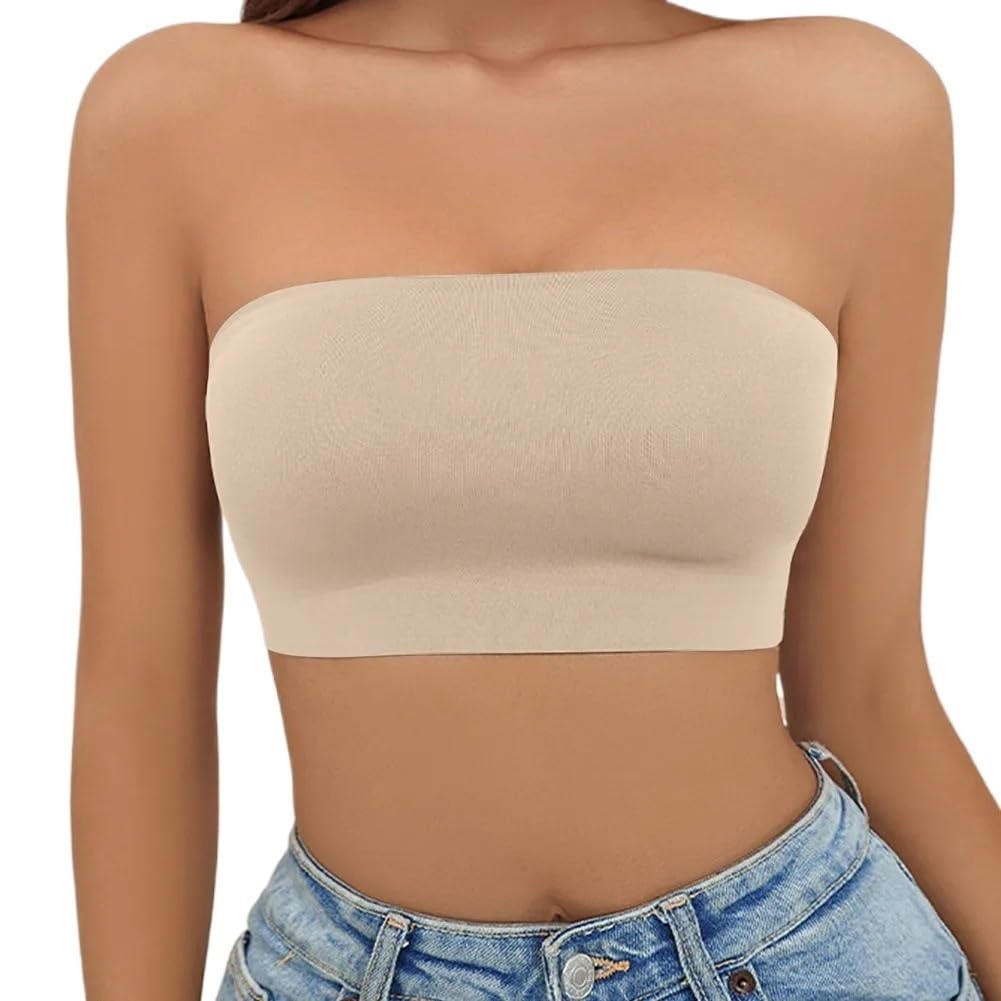Soutien-gorge sans bretelles pour femme - Bandeau sans couture respirant et confortable