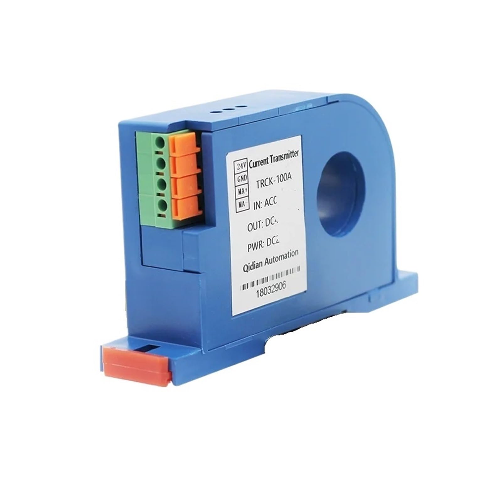MXXDMOPD Aperture 22mm AC 50A 100A 200A 500A Open Loop Transmitter Hall Current Sensor DC 0-20mA Output Analog Signal JXK-10(Ac 0-500a,DC12V power supply)