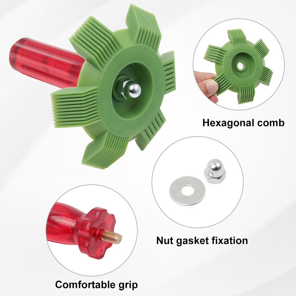 Kit Pulizia Condizionatore - 2 Pezzi, Spazzola E Pettine Per Alette E Radiatori - Foto 11