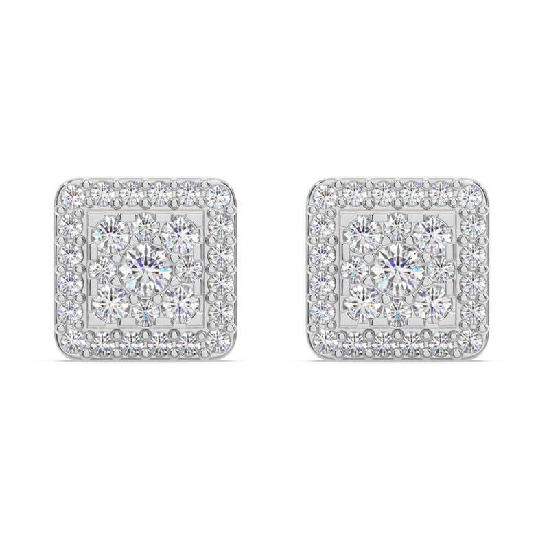 Image of KISNA JEWELS 14KT|18KT BIS Hallmark Pure Gold and Diamond Stud Earrings For Women with Screw Back clouser