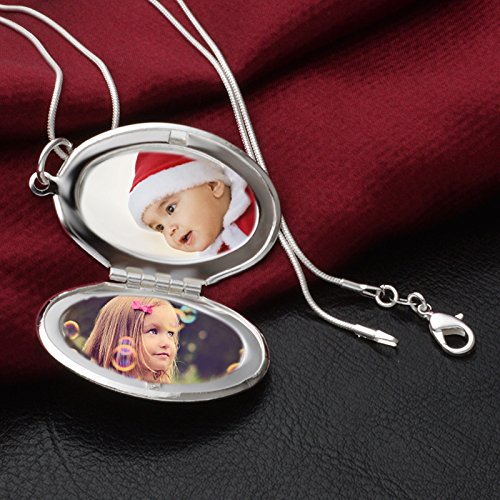 AMDXD Collana con Pendente Ovale, Collana Porta 2