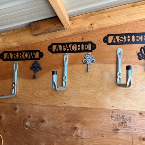 Personalisiertes Metallschild für Pferde, Stall, Namensschild für Pferde, Reiten, Scheunendekoration, Ranch-Dekoration, personalisiertes Scheunenschild, stabiles Türschild, personalisiertes Geschenk