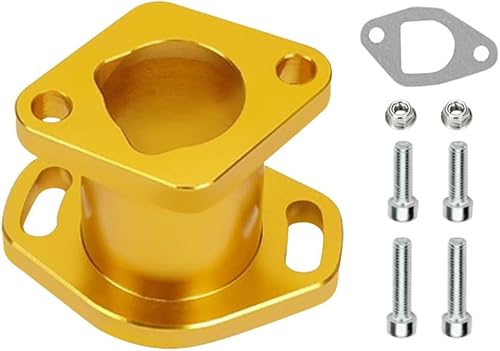 Miniatura 10 de Tubos de admisión de entrada de rendimiento de carreras CNC de aluminio con junta y tornillo para VM22 26mm Predator 196cc 212ccc CT200U Honda GX160