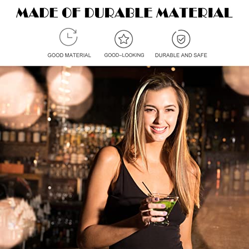 Beaupretty 10 Pcs Pedaço De Peruca Falso Acessórios De Cabelo Feminino Clipe De Cor Em Extensões De