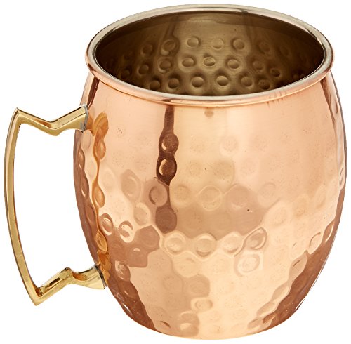 Domestic Corner - Copper Moscow Mule Mug - 16 OZ - Hammered Finish