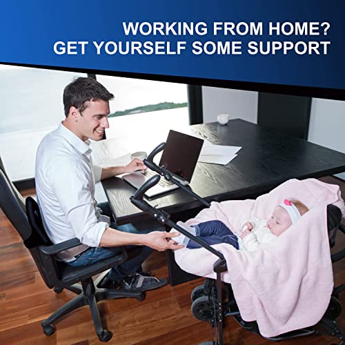 Everrest Lower Back Lumbar Support Pillow For Office Chair And Car - Back Pain, Posture Memory Foam Cushion - Gaming Chair Pillow Strap #TOP4