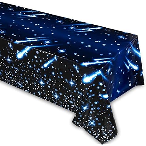 Starry Night Galaxy Tablecloth for Parties Cover