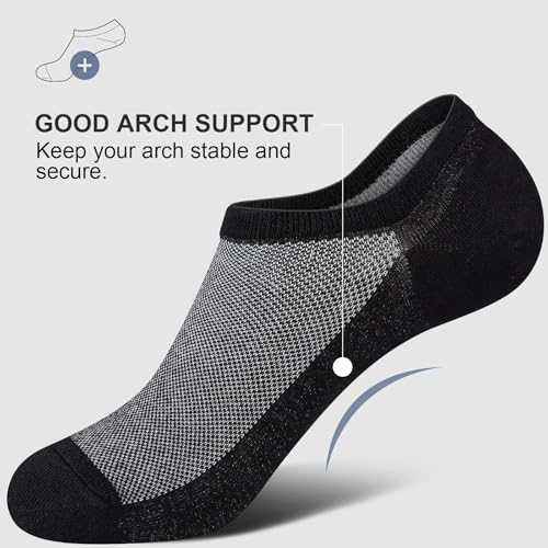 wernies No Show Men Socks, Low Cut Ankle Sock, Men Short Socks Casual Cotton Socks Size 6-10