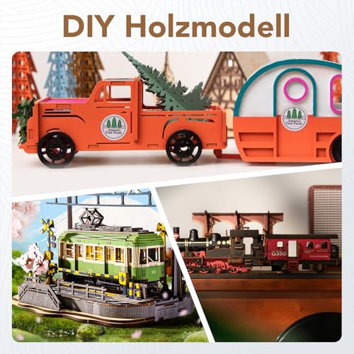 ROWOOD Sperrholzplatten vorgefärbt 7PCS 420x305x3mm Sperrholzplatten für Modellbau, DIY-Basteln, Lasergravur, Holzverbrennung