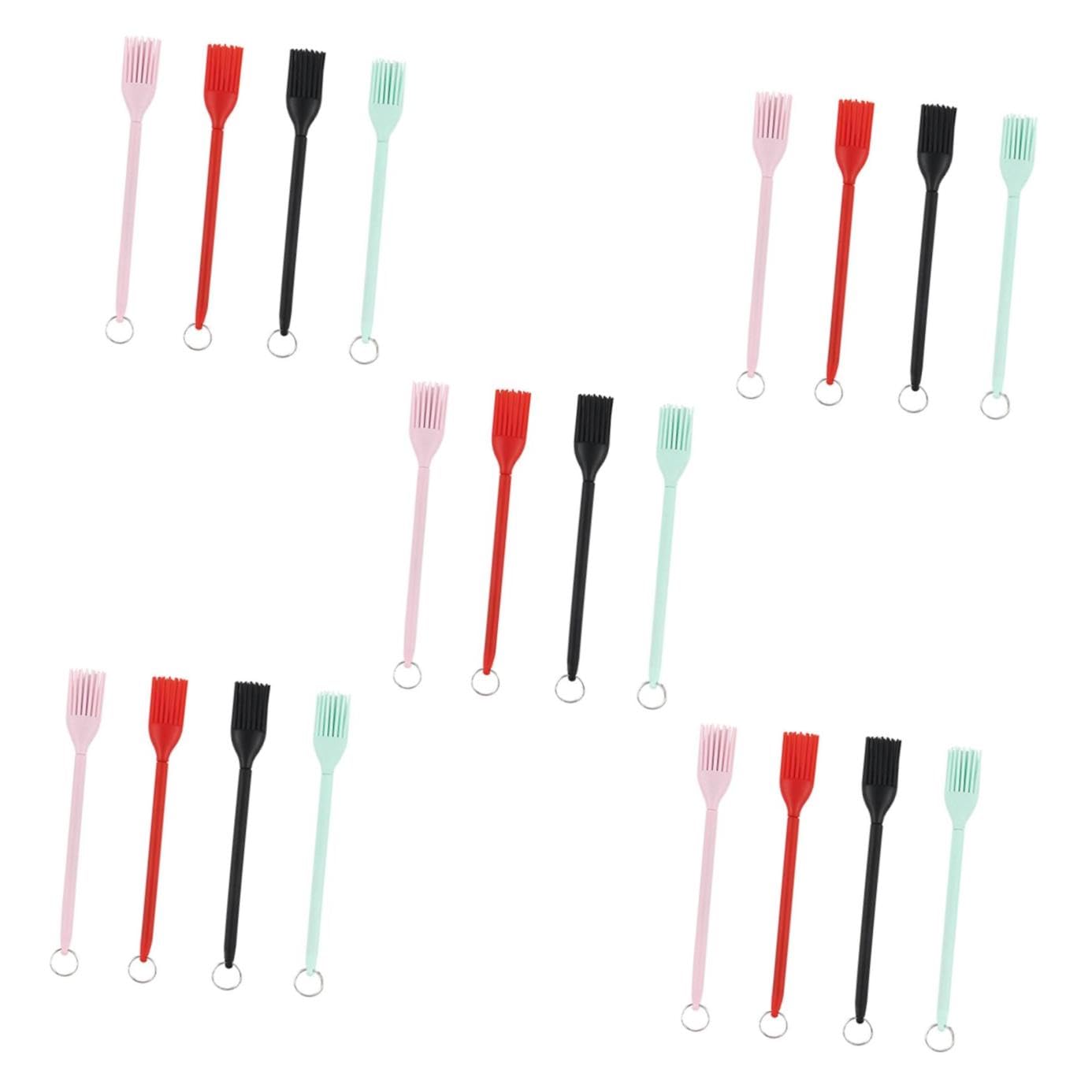 VANZACK 5 Ensembles Brosse À Gril en Silicone Outils De Cuisson pour Cookie Cuisinier Silicium Pinceaux À Badigeonner Pinceaux À Gâteaux Pâtisserie Pâte Gel De Silice 4 Pièces * 5
